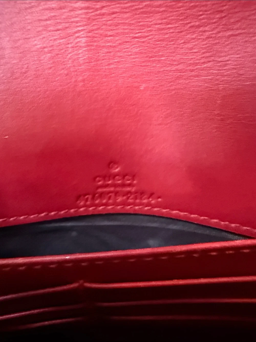 Gucci Cream Red Navy Queen Margaret Bee Flap Bag with Crossbody Chain